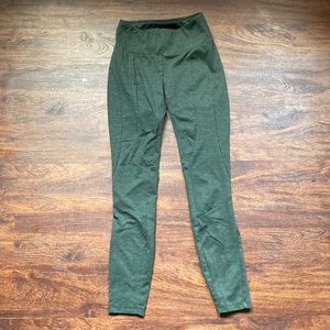 Prana Moto leggings S dark green heathered